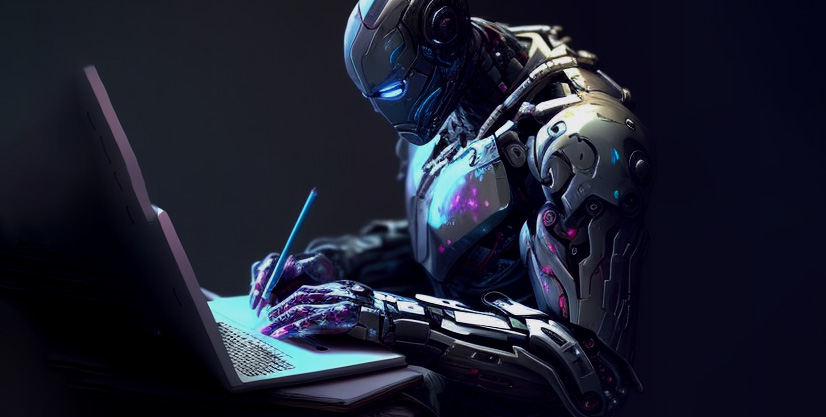 ai robot generating content