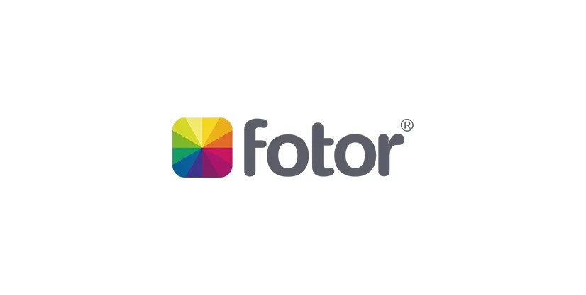 fotor logo. ai image generator software. text to image